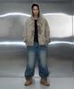 Pitchblack Vintage Pigment Printing Hood Zip Up (Beige)