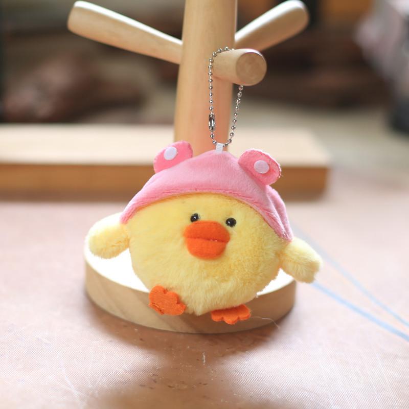 Keychain Yellow Chick Backpack Decor Pp Cotton Stuffed Doll Gift Kids For
