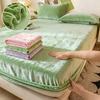 Warm and Thick Elastic Fitted Sheets Solid Color Adjustable Flannel Winter Mattress Cover Velvet Bed Linens 90/150/180/200 Sizes