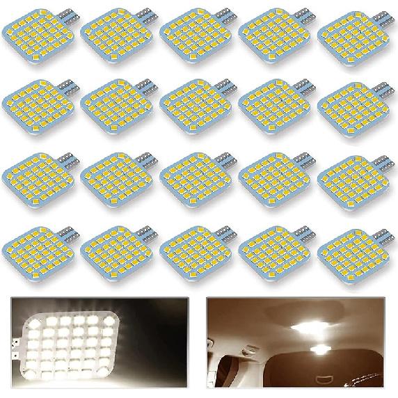 20PCS T10 921 922 912 194 RV Interior LED Light Bulbs, Super Bright LED Bulbs Replacement Lighting 36-SMD 2835 6500K White For 12V RV Camper Trailer