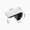 Black Waterfall Bathroom Basin Faucet Brass Deck Mounted Sink Faucet Single Handle Mixer Tap Hot and Cold Sink Faucet