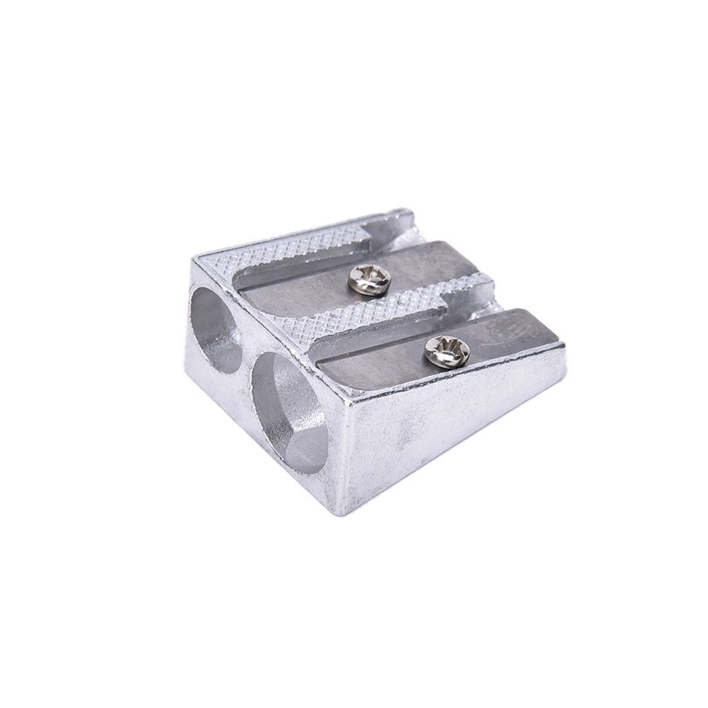 Bevelled Two Hole Pens Cutter Tool Pencil Sharpener Office Sharpener Double Hole Pencil Sharpener