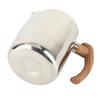 Milk Frothing Cup Inner Scale 304 Stainless Steel Dripless Spout Coffee Steaming Pitcher with Handle Original Color