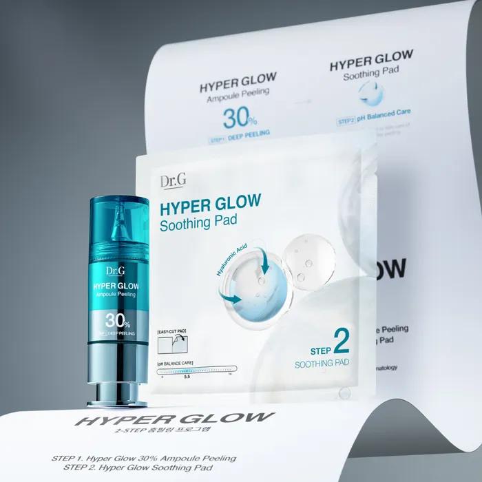 1-Minute Water Glow Shot Peeling_Hyper Glow 30% Ampoule Peeling 2-STEP Program