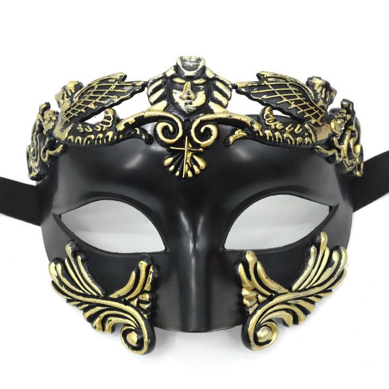Maschera Mezza Faccia Romana Veneziana Per Halloween Carnevale E Festa In Costume Decorazione Materiale Plastico
