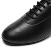 Herren Jungen Atmungsaktive Gesellschaftstanzschuhe Latein Jazz Tango Walzer Schwarze Lederschuhe