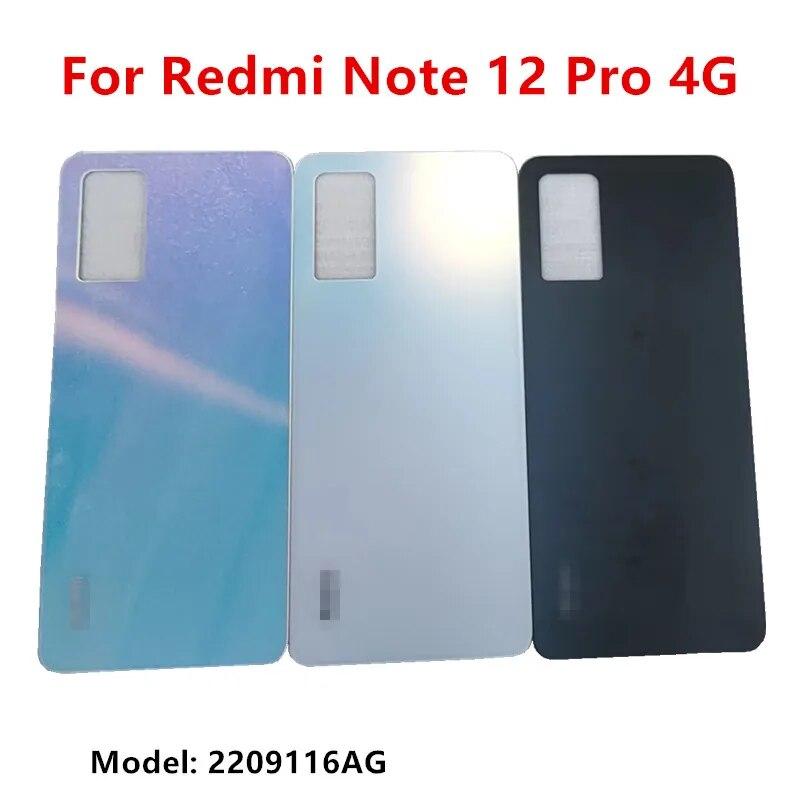 

Housing For Redmi Note 12 Pro 4G 6.67 Glass Battery Cover Repair Replace Back Door Phone Rear + Logo Adhesive 2209116AG