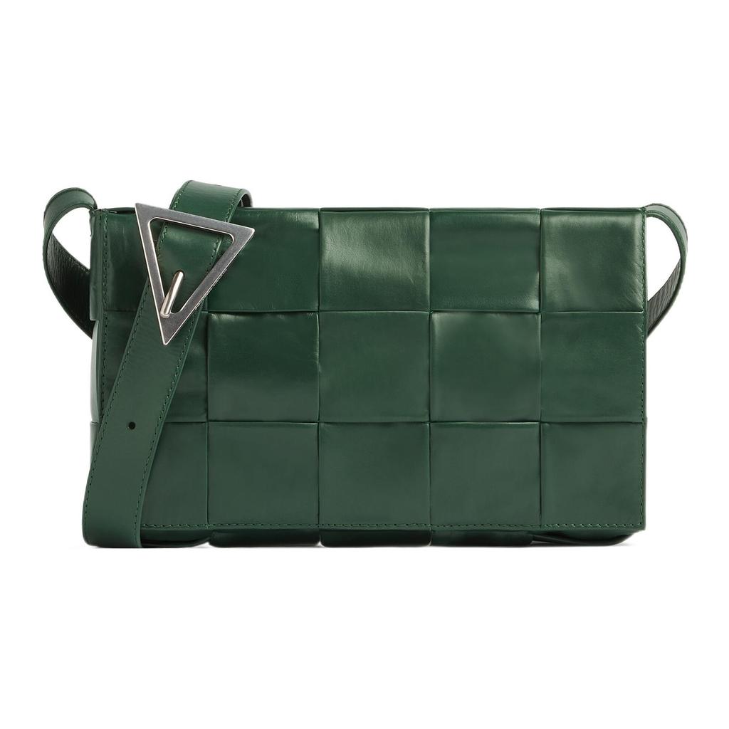 Bottega Veneta CASSETTE Cow Leather Shoulder Bag, Crossbody Bag Medium Men's Rain Tree Green 667298VCQ713061