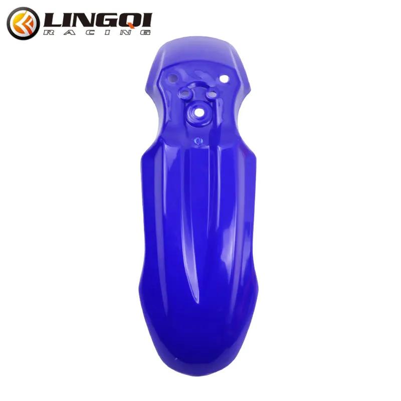 

LINGQI RACING Motorcycle CRF50 Front Wheel Fender Plastic Mudguard Splash Protective Cover For CRF50 Pit Bike Accessories синій