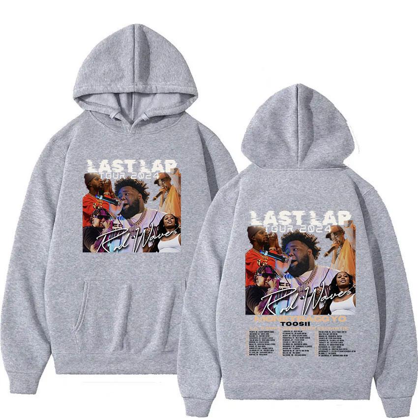 Rapper Rod Wave "Last Last Lap" Tour 2024 Hoodie Herren Damen Hip Hop Mode Vintage Übergroßer Pullover Sweatshirt Y2k Streetwear