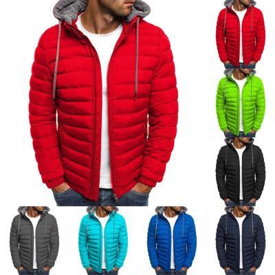 New Casual Cotton Jacket Men's Short Warm Hooded Cotton Jacket