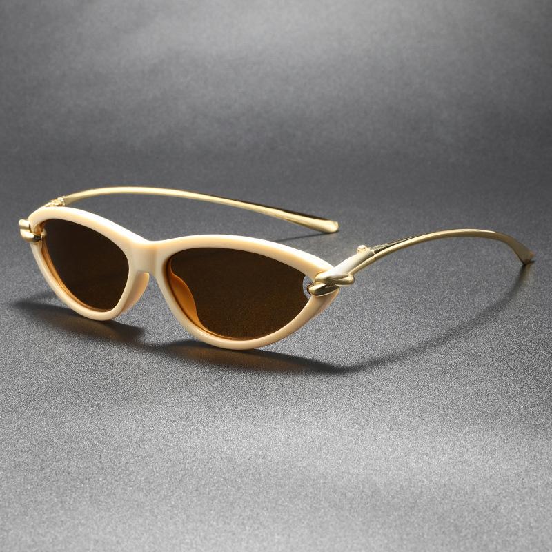 Fashion Sexy Cat Eye Sunglasses Women Fashion Luxury Brand Small Frame Sunglasses Women Retro Retro Leopard Print Elegant Glasse