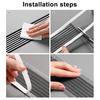 1 Roll Disposable Hair Drain Stickers Waterproof Fiberglass Floor Drain Sticker Mesh Filter Hair