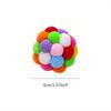 [Bunte Glockenball Interaktives Spielzeug] Katzenspielzeug Bunter Handgemachter Glockenball Hüpfball Interaktives Jagd Haustierzubehör