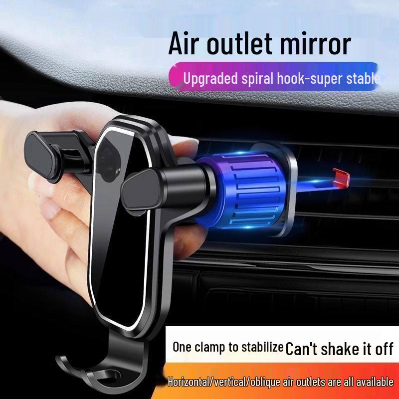 Universal Clip-On Gravity Phone Holder for Car Air Vent Navigation