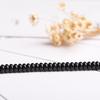 Natural Black Agate Abacus Beads for DIY Jewelry Making and Weaving