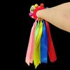 1Pcs/1Pair with Elastic Rope and Bell Children Wrist Ribbon Pom Club Dance Prop  Big Match