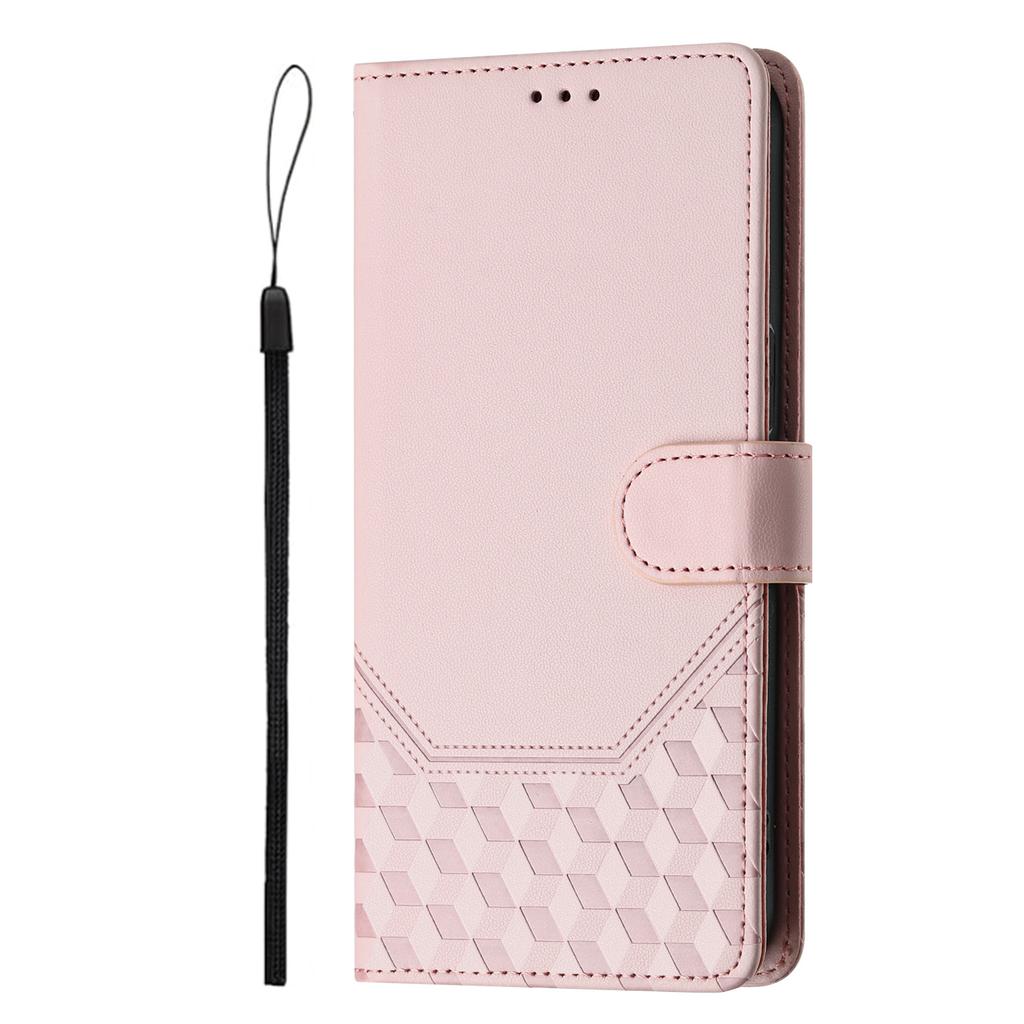 Applicable To INFINIX Note 60 5G Honeycomb Embossed Mobile Phone Leather Case HOT 70 4G Flip Card