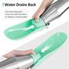 AEE2-Stainless Steel Dog Travel Water Bottle + Drinking Feeder, Leak Proof Green 27Oz