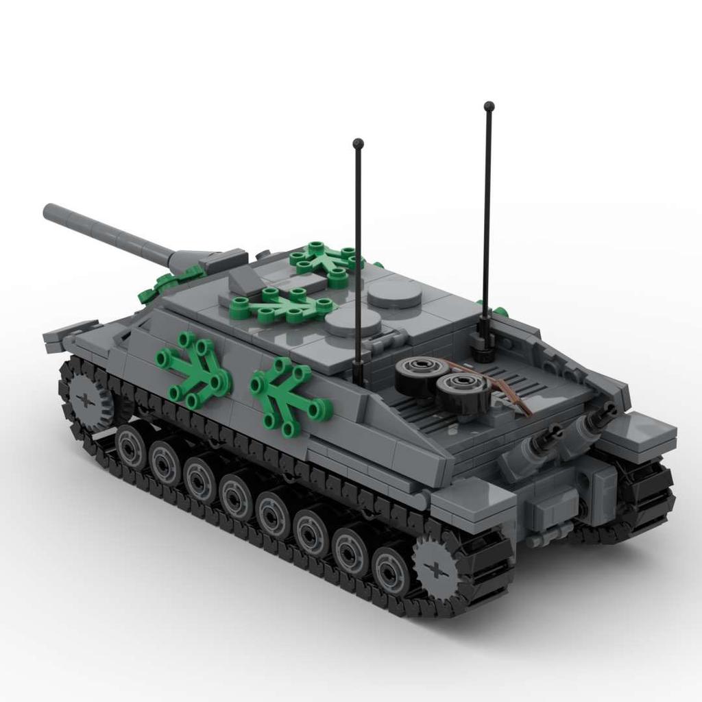 WW2 German Jagdpanzer IV L70 Tank Destroyer Building Blocks Military Army Vehicle Bricks Set Toys Gift