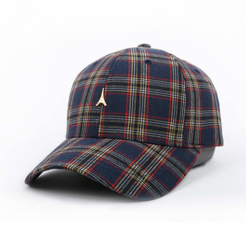 CAPTEN Elle Check Eiffel Tower Baseball Cap [EL12UCC004]