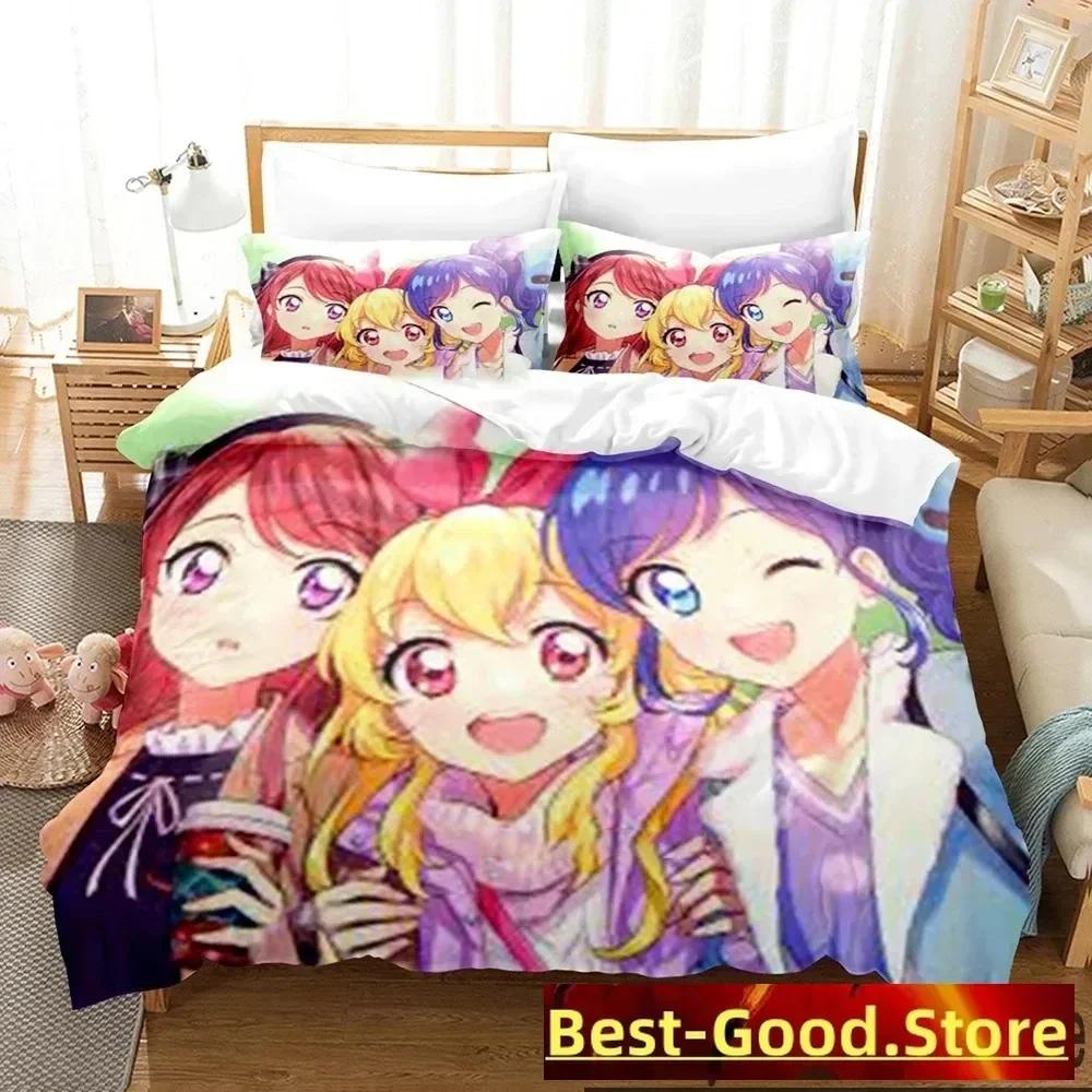 Comforter Aikatsu Idol Activity Anime Bedding Set Printed With Bed Soft Single Double Queen Super King Size