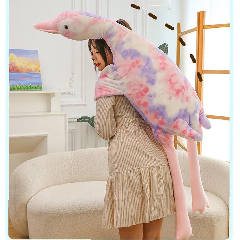 Goose Dye Tie Plush Toy Dolls Room Decoration Ornaments Children Christmas Gifts