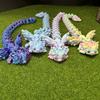 3D Print Toy Salamander Dragon Desktop Ornament Animals Home Office Crafts Christmas Gift