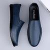 Fashion Genuine Leather Loafers Soft Casual Mens  Moccasins Breathable Male Slip On Flats Versatile Lazy Driving Footwear Business Shoes