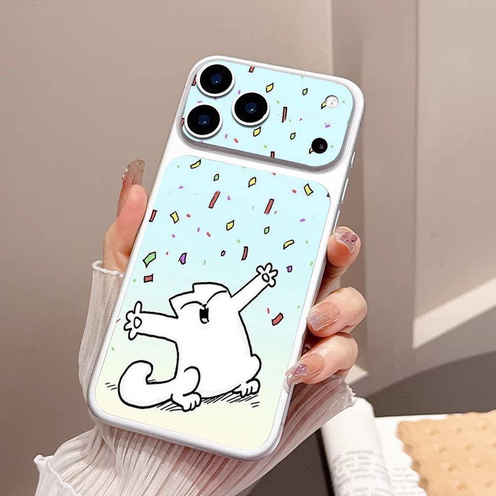 

S-Simons Cat Character Anti-Scratch Back Decal Protective Wrap Skin For IPhone 17 Pro 17 Pro Max iPhone 17 Pro