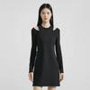Calvin Klein Long-Sleeved Dresses Women's Space Black Moderate (Unisex) Long-Sleeved Dresses J222324 BEH