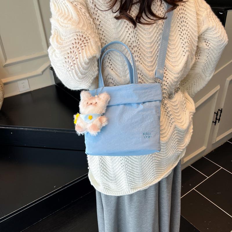 Canvas bag women's large-capacity new summer messenger bag casual high-end versatile portable bucket bag