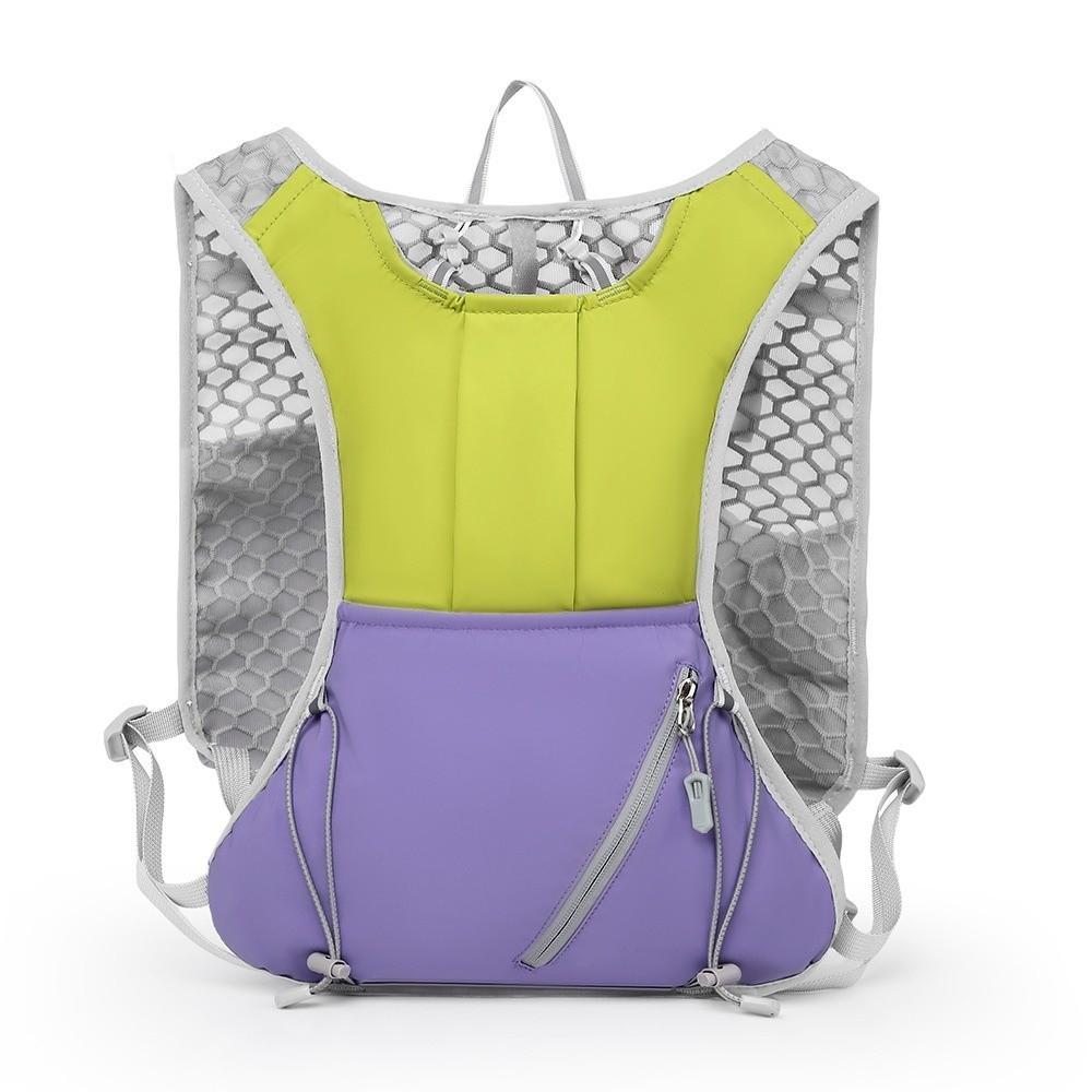 Durable Lightweight Hydration Backpack Large Capacity Waterproof Running Vest Breathable Adjustable Chest Pack for Outdoors