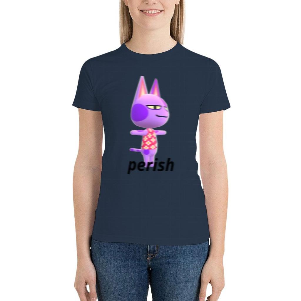 Bob Likes To Perish T-Shirt Aesthetic Clothing Kawaii Clothes Cotton T Shirts Women