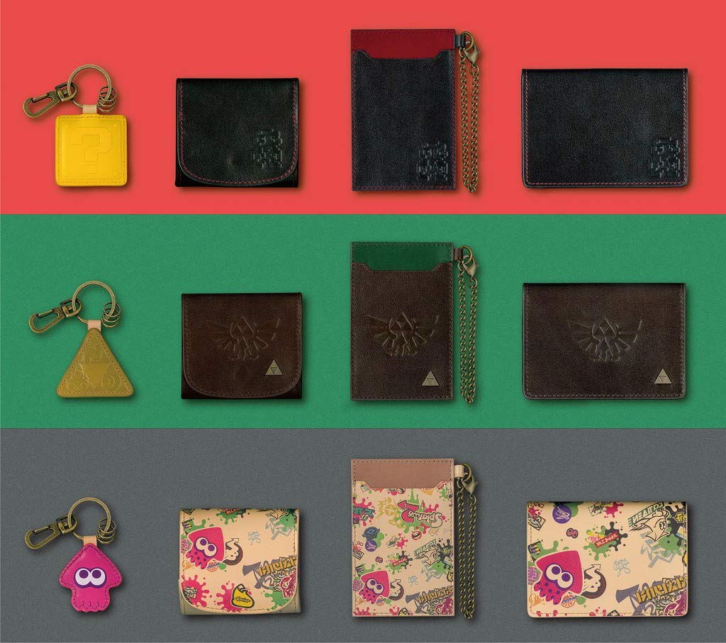 Business Card Holder Leather Goods Splatoon2 Genuine Leather Business Card Holder [Sanei Boeki] FAVORITE+