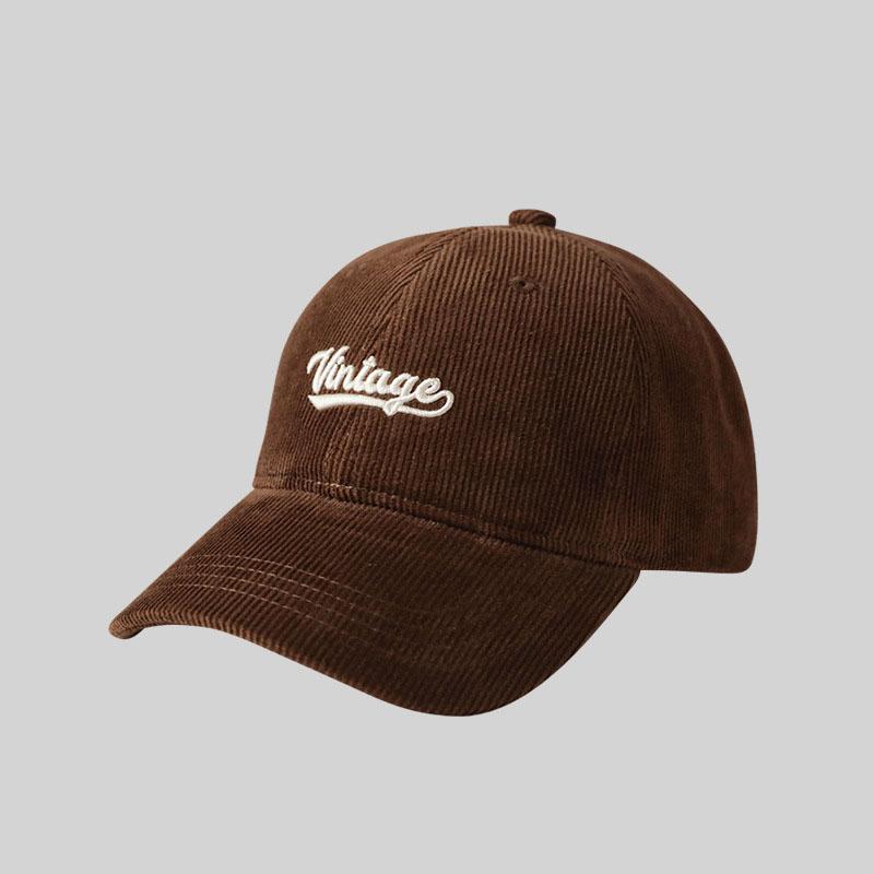 2025 Новый зимний вельветовый бейсболка унисекс корейская с широкими полями вышитая буква snapback 55-62