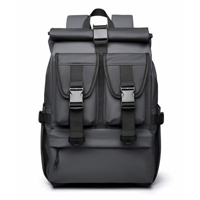 Fashionable Personalized Backpack Travel and Casual Waterproof Roll Backpack Men's School Bag