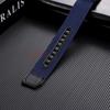 20mm 22mm Uhrenarmband für Seiko für Rolex Canvas Nylon Patch Lederarmband Uhrenarmband für Hamilton für Omega Ersatzbänder