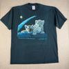 Vintage WWF Tiger Cubs Tee Mens L Black Nature Wildlife Graphic USA Made Unisex T-Shirt