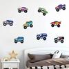 Cute Cartoon Vehicle Wall Sticker Children's Bedroom Background Decorative Sticker