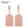 PU Leather Luggage Tag & Anti-lost Boarding Pass Holder with Logo