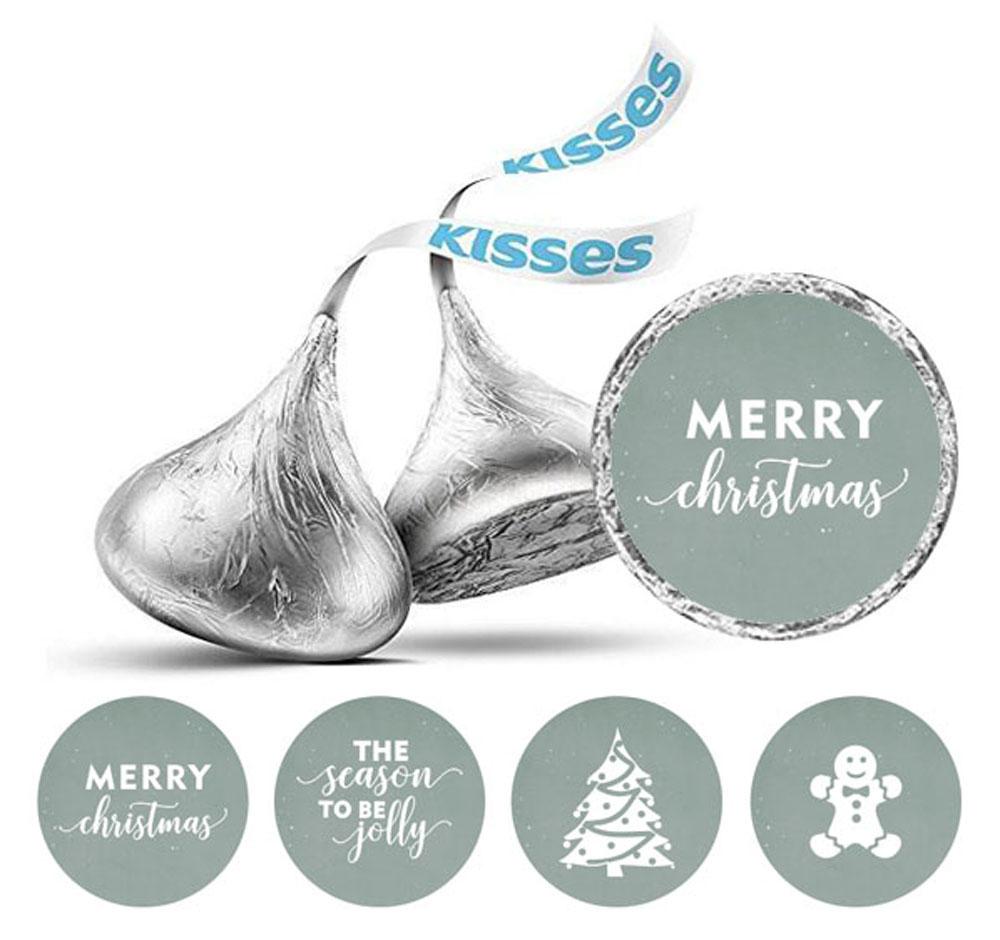 Darling Souvenir Party Favor Christmas Theme Stickers Chocolate Candy Labels 190 Pcs