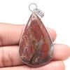 Pendant Stick Agate Gemstone Handmade Gift For Her Silver Jewelry 2.25"