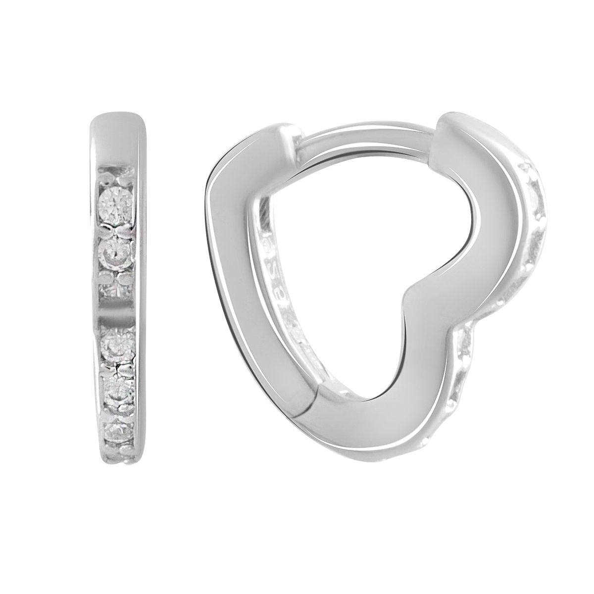 

Срібна каблучка з фіанітами (2081357) білий