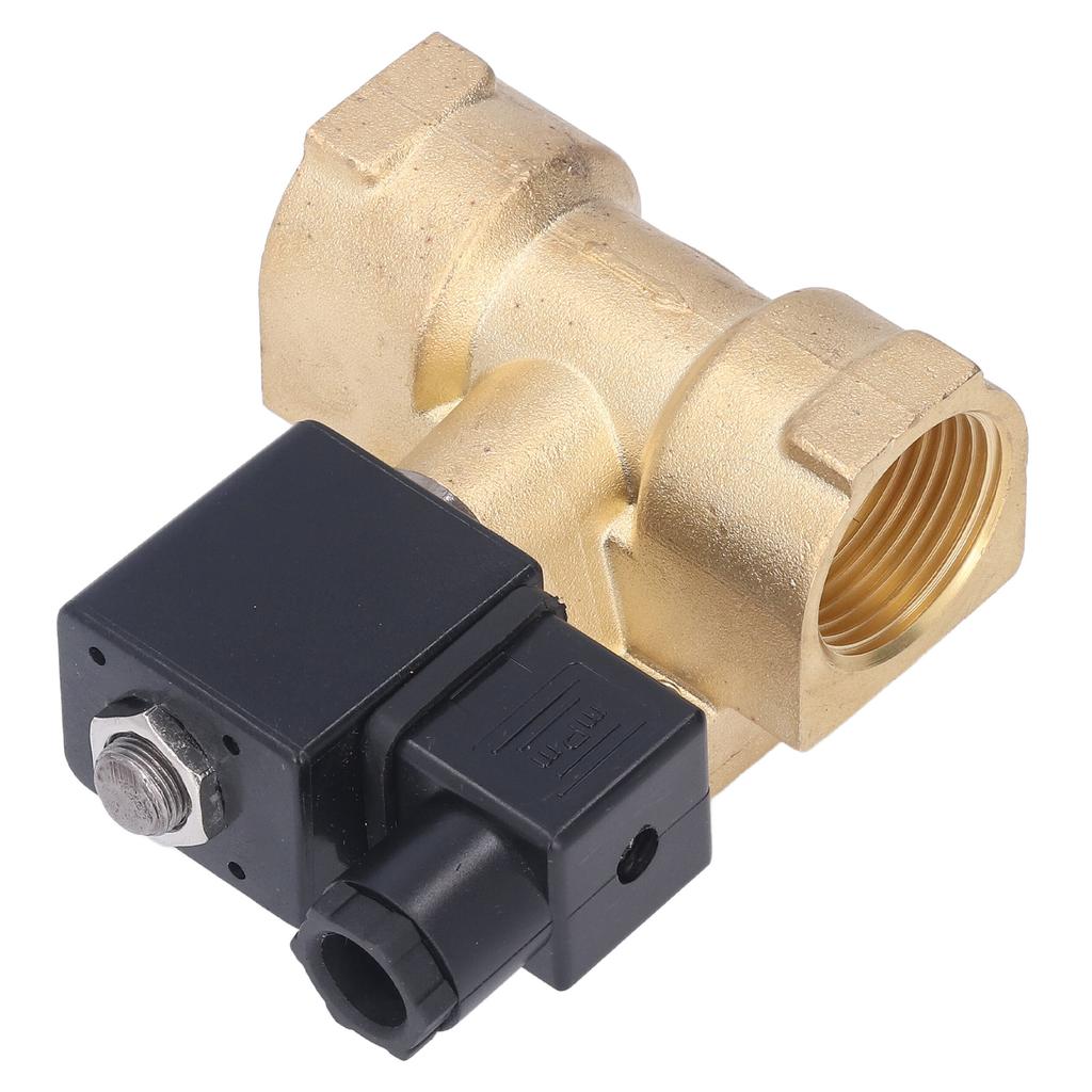 Brass Electric Solenoid Valve G3 4in NC 2 Position 2 Way Diaphragm High Pressure for Water Air