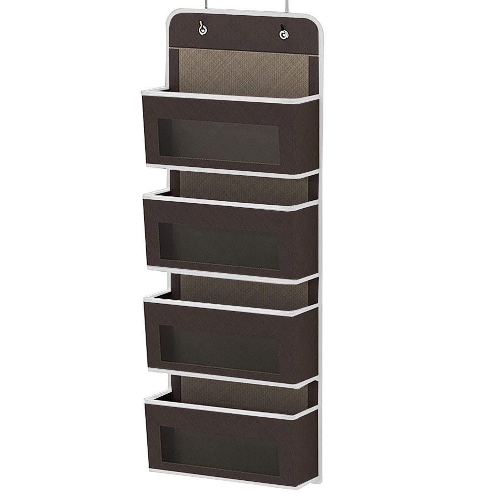 

Наддверная подвесная сумка для хранения 6 карманов для спальни носки сетчатый карман держатель шкаф домашний игровая комната органайзер аксессуары кофейный