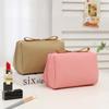 New Korean-style Red Envelope Women's Casual Large-capacity Waterproof PU Leather Film Storage Travel Bag Makeup Bag  Niche Portable Small Bag