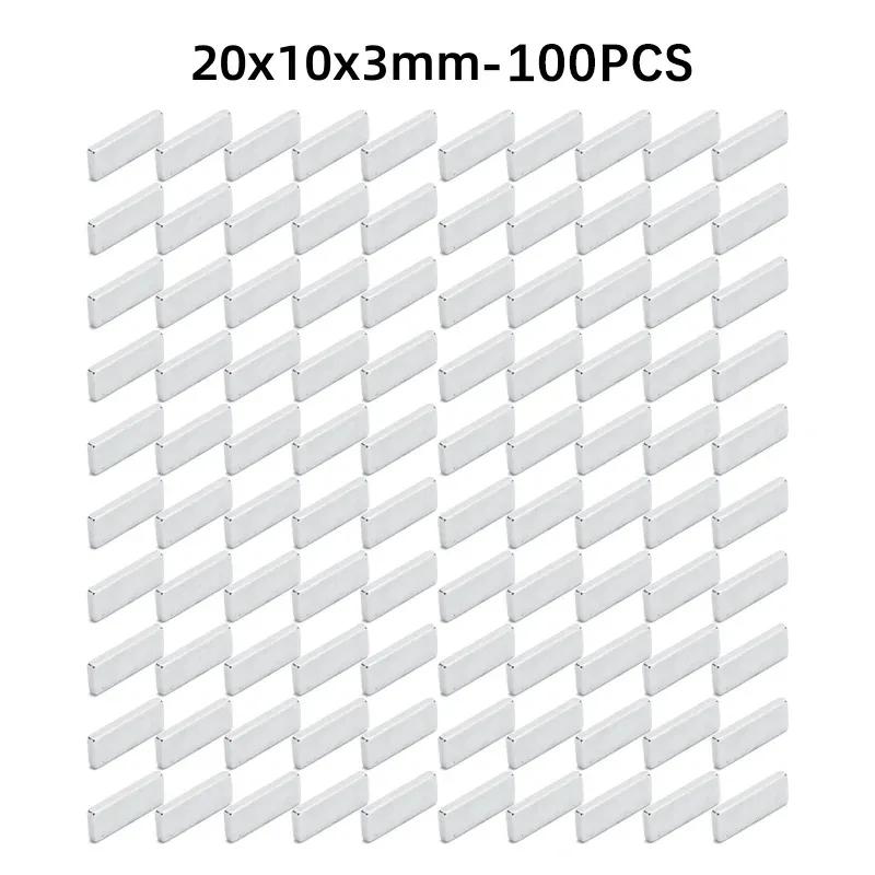 10x5x3 15x5x3 20x10x3mm 200PCS Block Rectangular Neodymium Magnets  Strip Magnet Strong