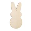 24pcs/set Painting Toy Easter Rabbit Craft DIY Color Blank Bunny Wood Slices  Hanging Ornament