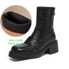 Krazing Pot Microfiber Winter Round Toe Modern Platform Size 33 Boots Size 43 Thick Bottom Zipper Women Ankle Boots